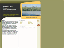 Tablet Screenshot of hiddenlakecampground.com